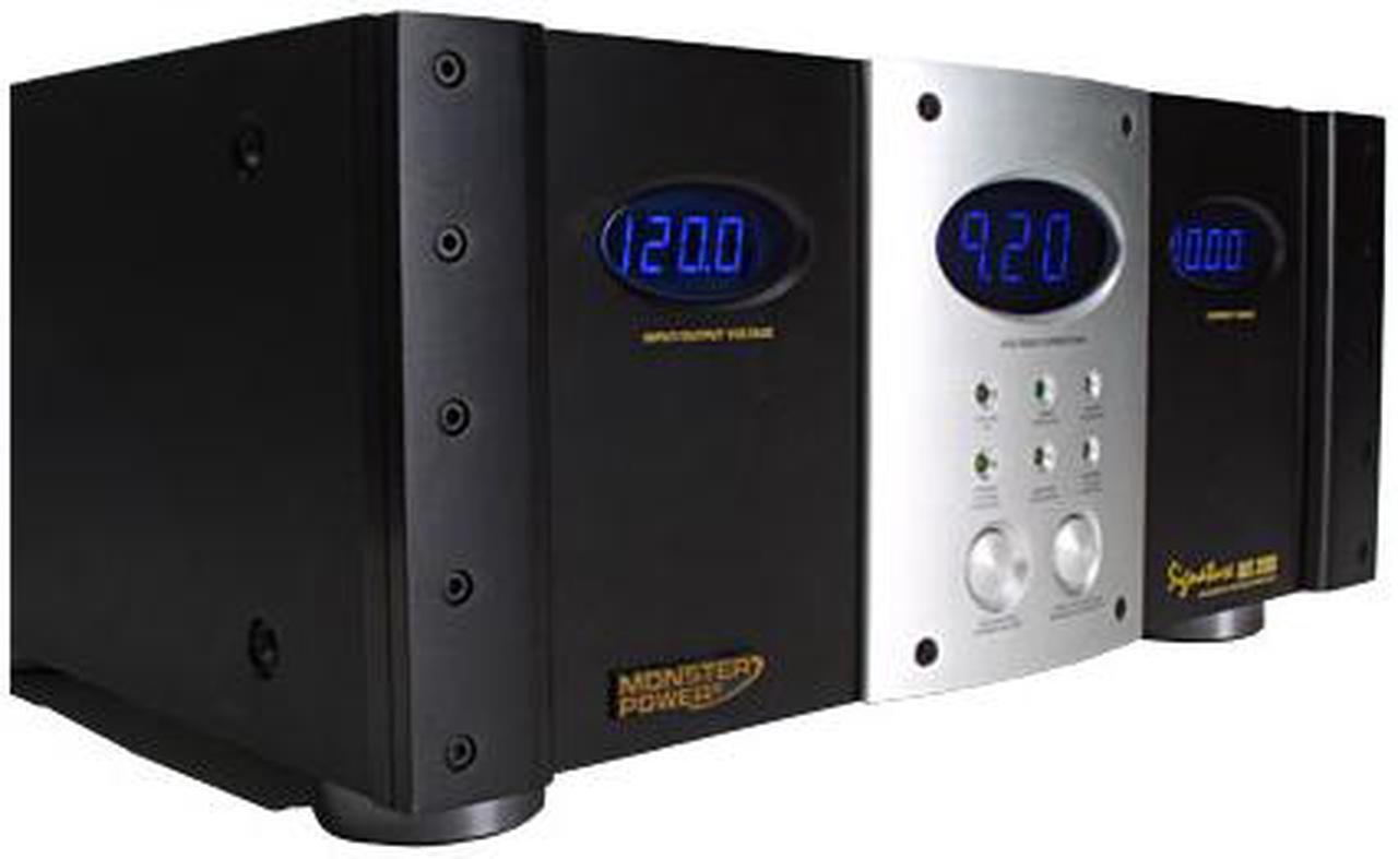 Alt view image 3 of 3 - MONSTER MP AVS 2000 SS Signature Series Automatic Voltage Stabilizer