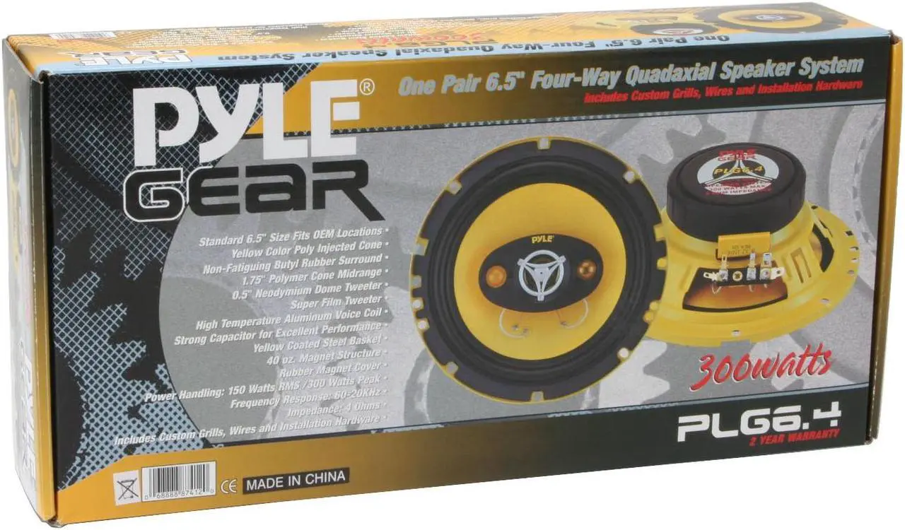 Alt view image 5 of 5 - PYLE 6.5" 300 Watts Peak Power 4-Way Speaker