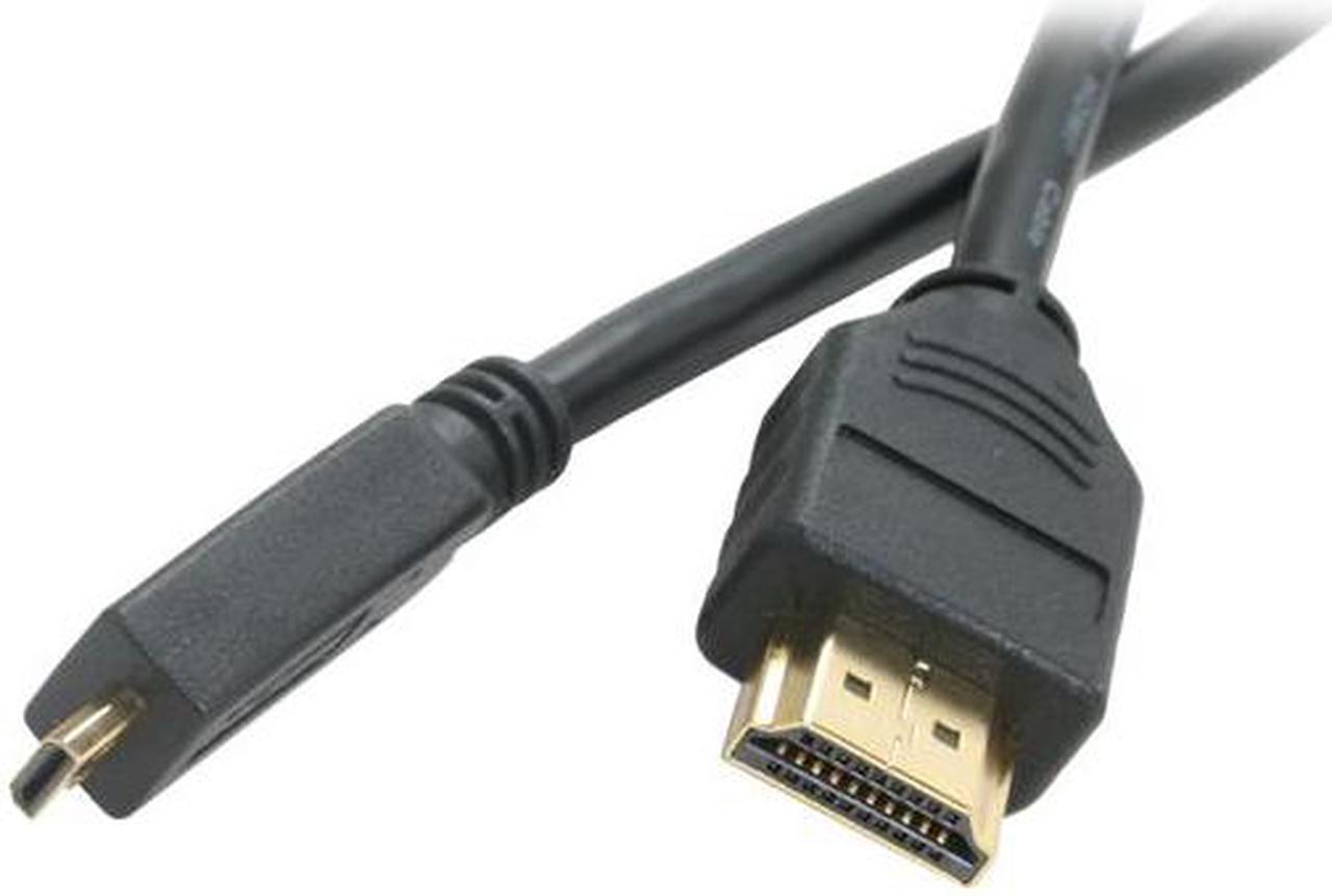 Link Depot HDMI-6-MICRO 6 ft. Black HDMI Standard to HDMI Micro Cable Male to Male