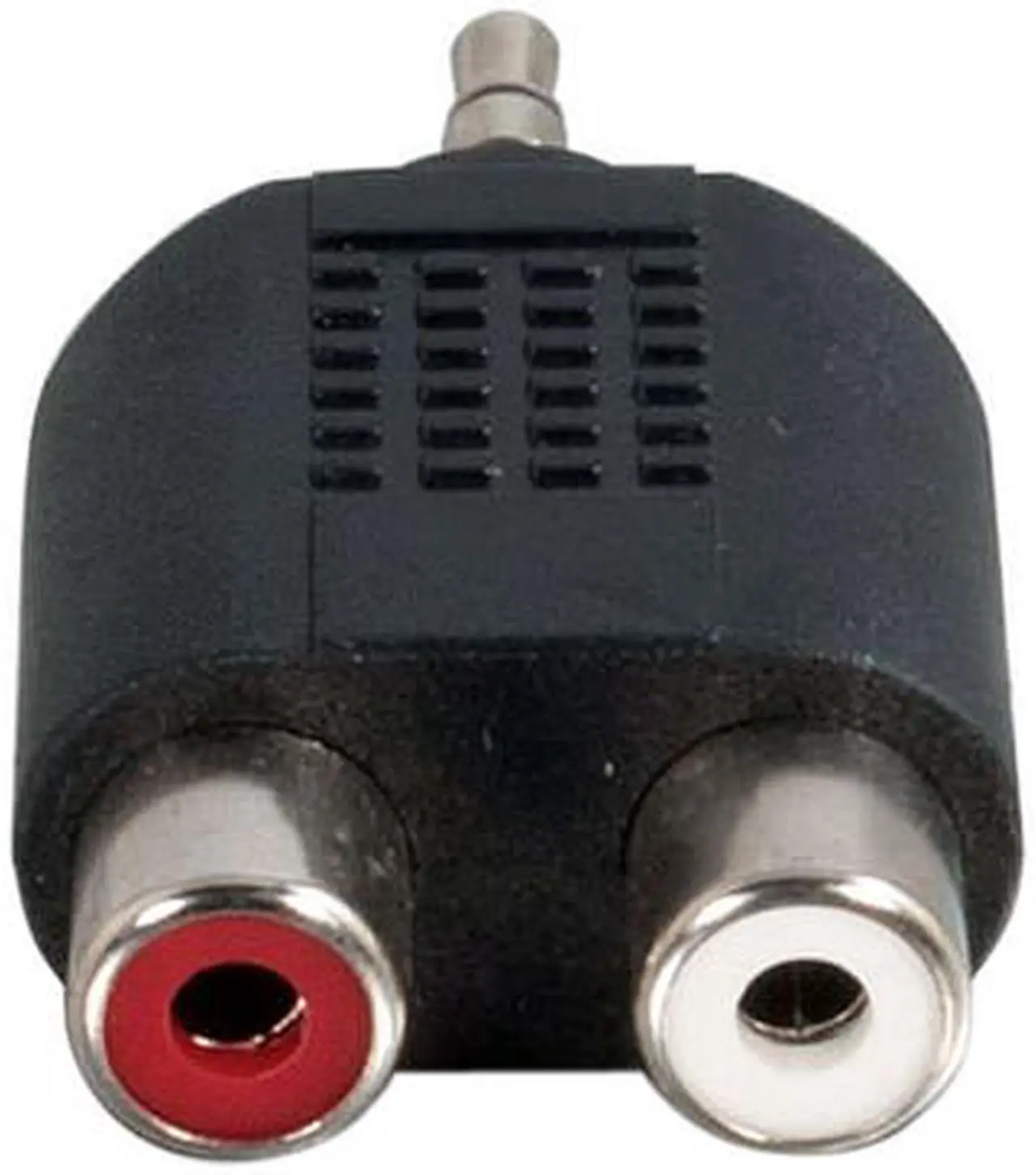 Alt view image 4 of 5 - C2G 40645 3.5mm Stereo Male To Dual RCA Female Audio Adapter, TAA Compliant, Black