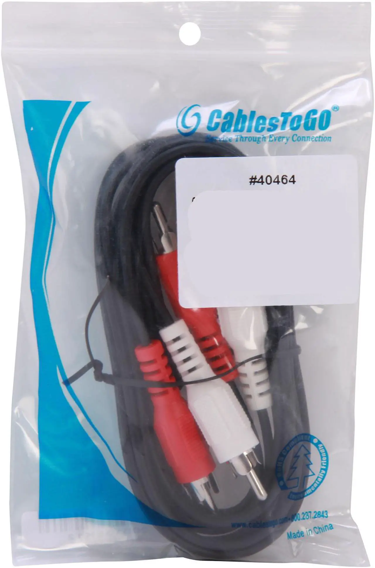Alt view image 3 of 3 - C2G 40464 Value Series RCA Stereo Audio Cable, Black (6 Feet, 1.82 Meters)
