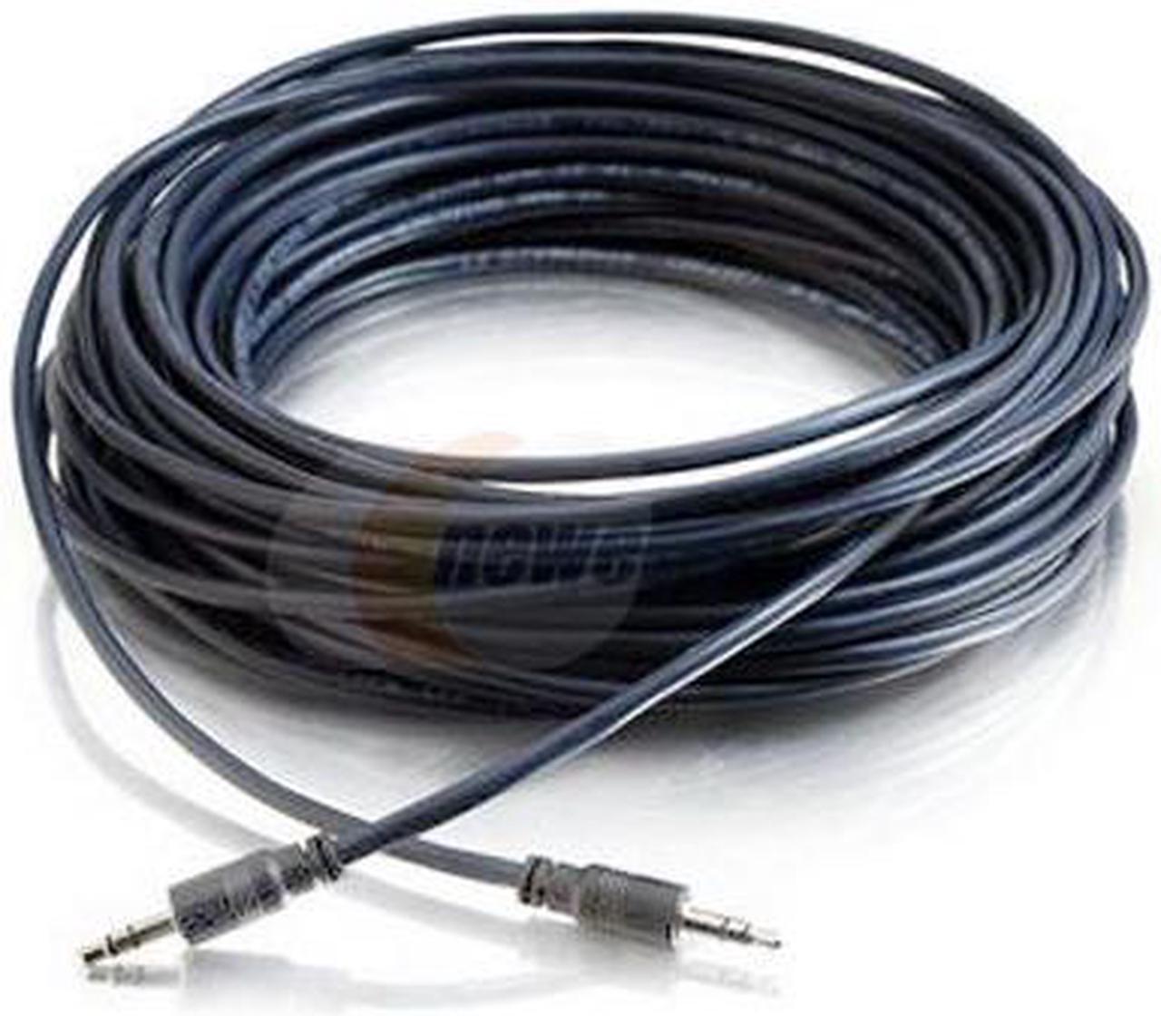 Alt view image 2 of 2 - C2G 40517 3.5mm Stereo Audio Cable with Low Profile Connectors M/M, Plenum CMP-Rated (35 Feet, 10.66 Meters)
