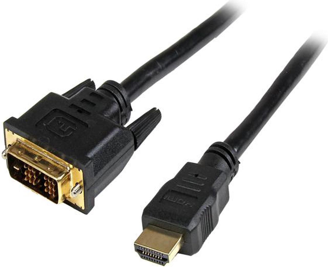 StarTech.com HDMIDVIMM10 10 ft HDMI to DVI-D Cable - M/M - 3m HDMI to DVI Adapter Converter