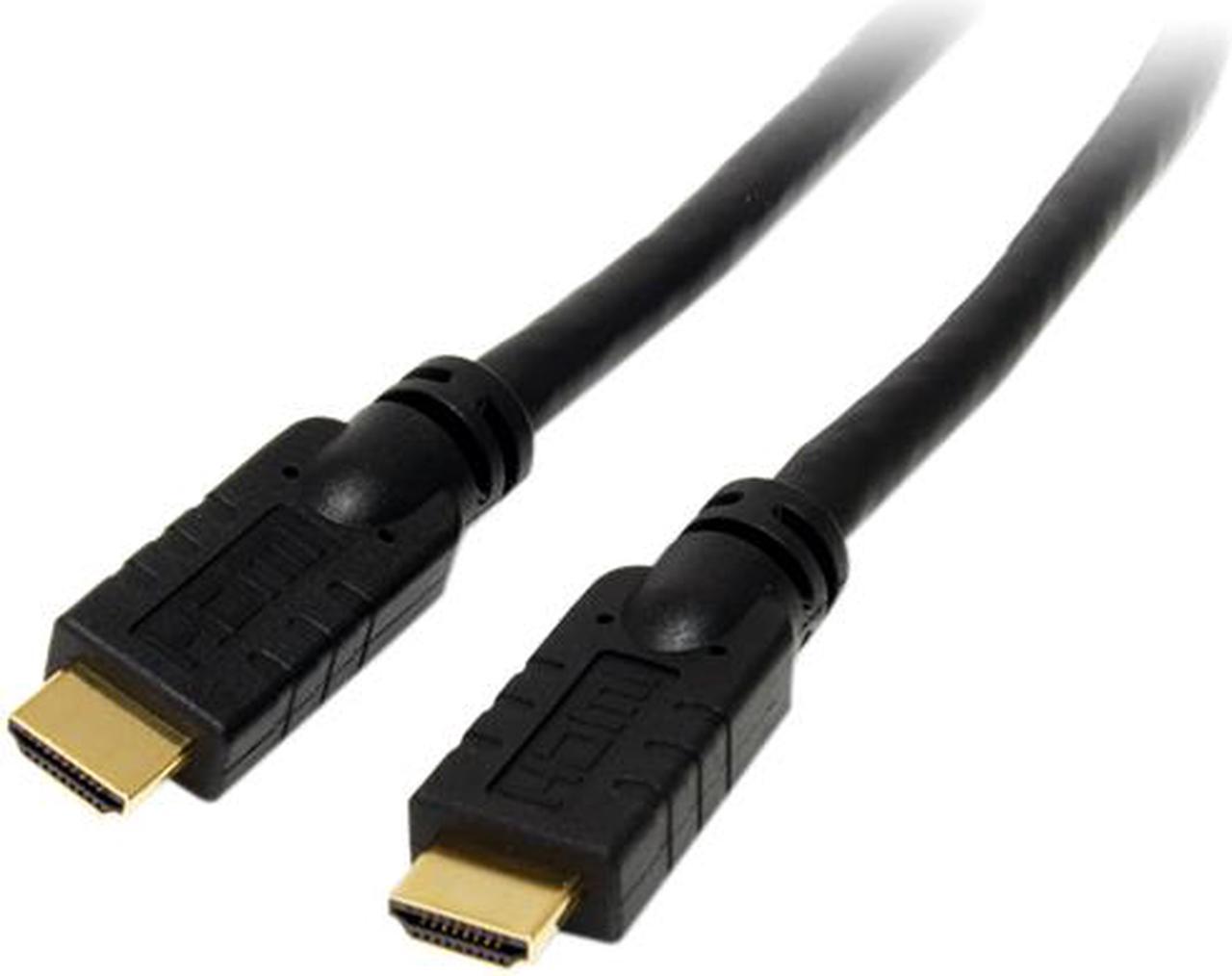 StarTech.com HDMIMM20HS 20 ft. Black Connector A: 1 x HDMI, Male
Connector B: 1 x HDMI, Male High Speed HDMI Cable with Ethernet Male to Male