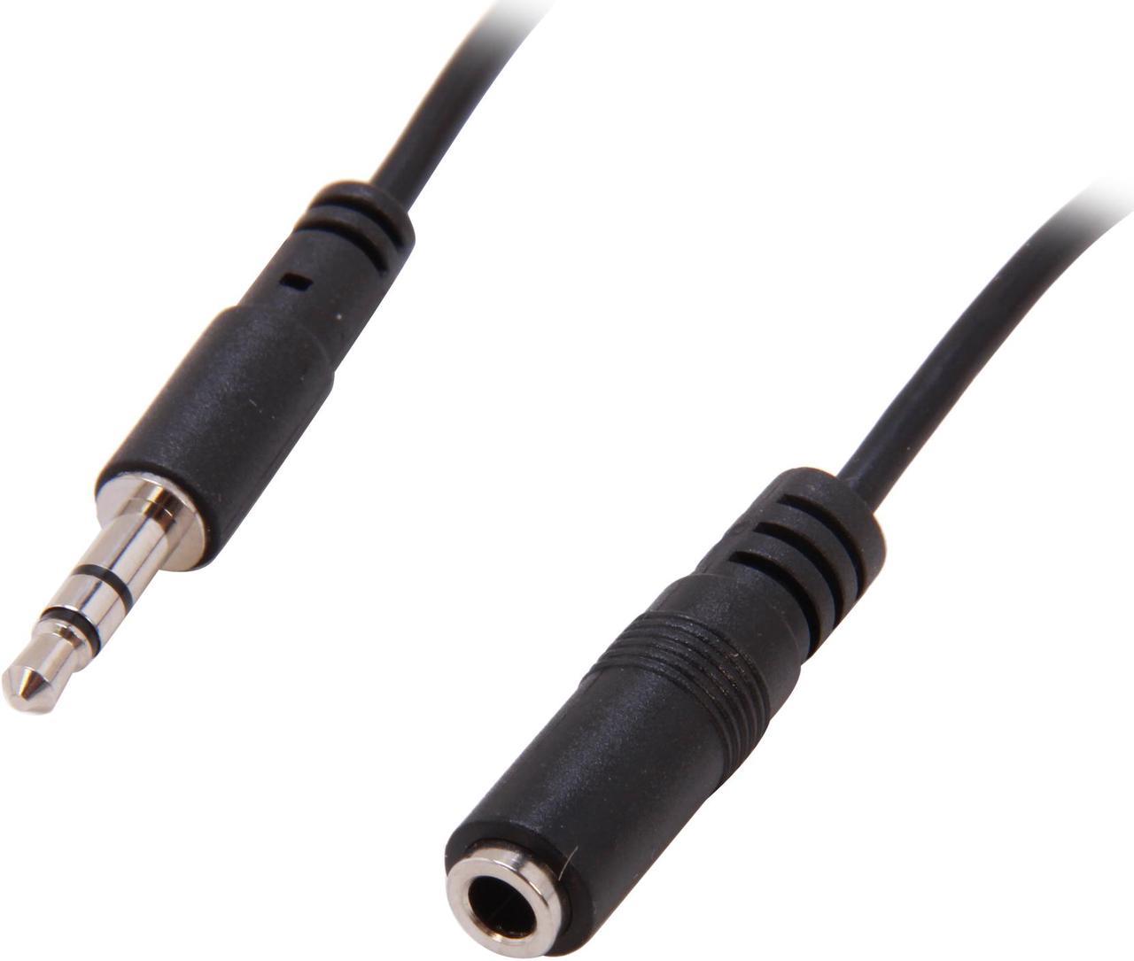 StarTech.com MU1MMFS 0.3" Slim 3.5mm Stereo Extension Audio Cable Male to Female