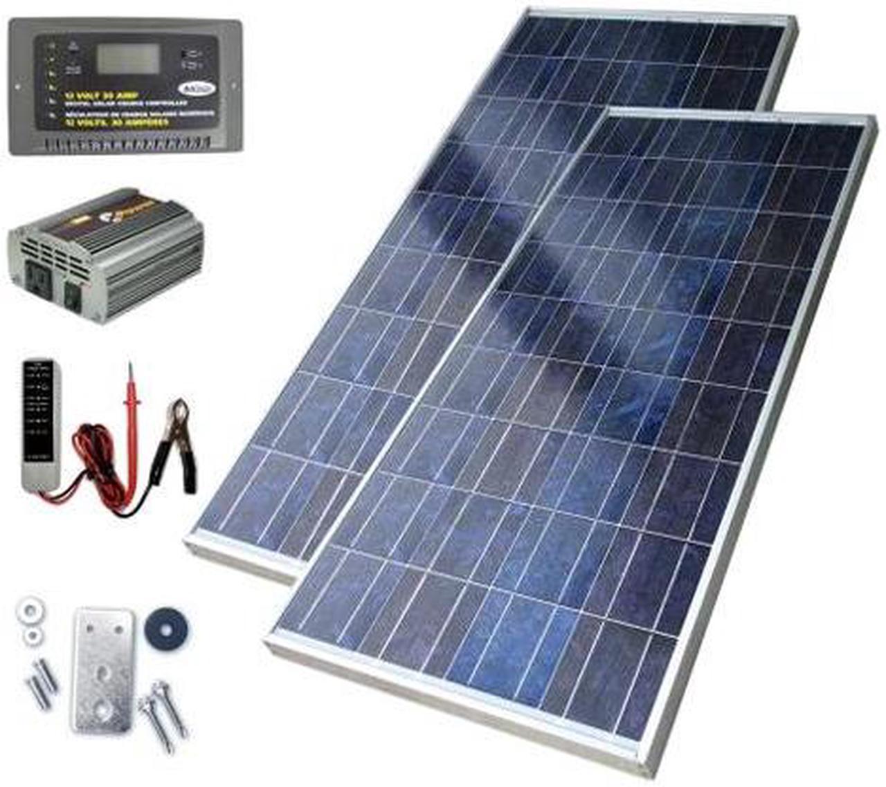 Sunforce 39126 246 Watt Solar Kit w/200W Inverter and 30A Dig Controller