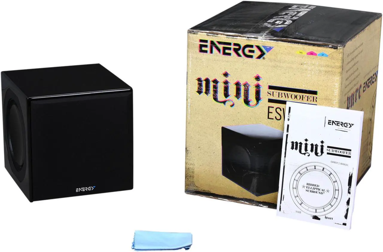 Alt view image 6 of 6 - Energy ESW-M6 800 Watt Mini Subwoofer (Black) Single