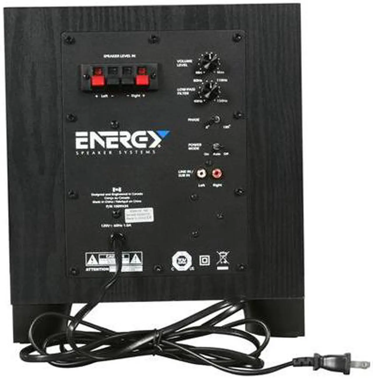 Alt view image 4 of 6 - Energy ESW-C8 8-Inch Powered subwoofer - Black ash finish