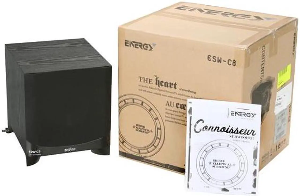 Alt view image 6 of 6 - Energy ESW-C8 8-Inch Powered subwoofer - Black ash finish