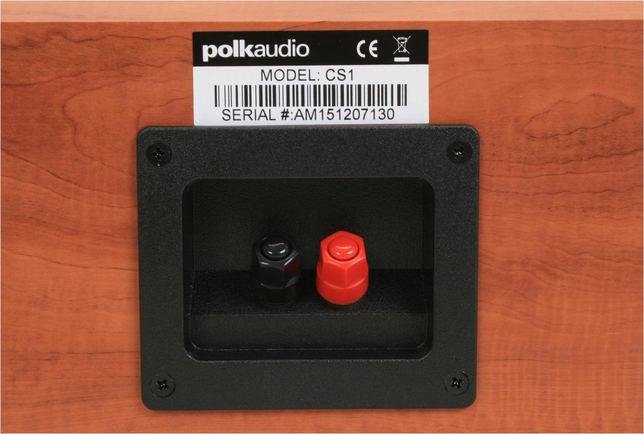 Alt view image 10 of 13 - Polk Audio CS1 Cherry Center Channel Loudspeaker Single