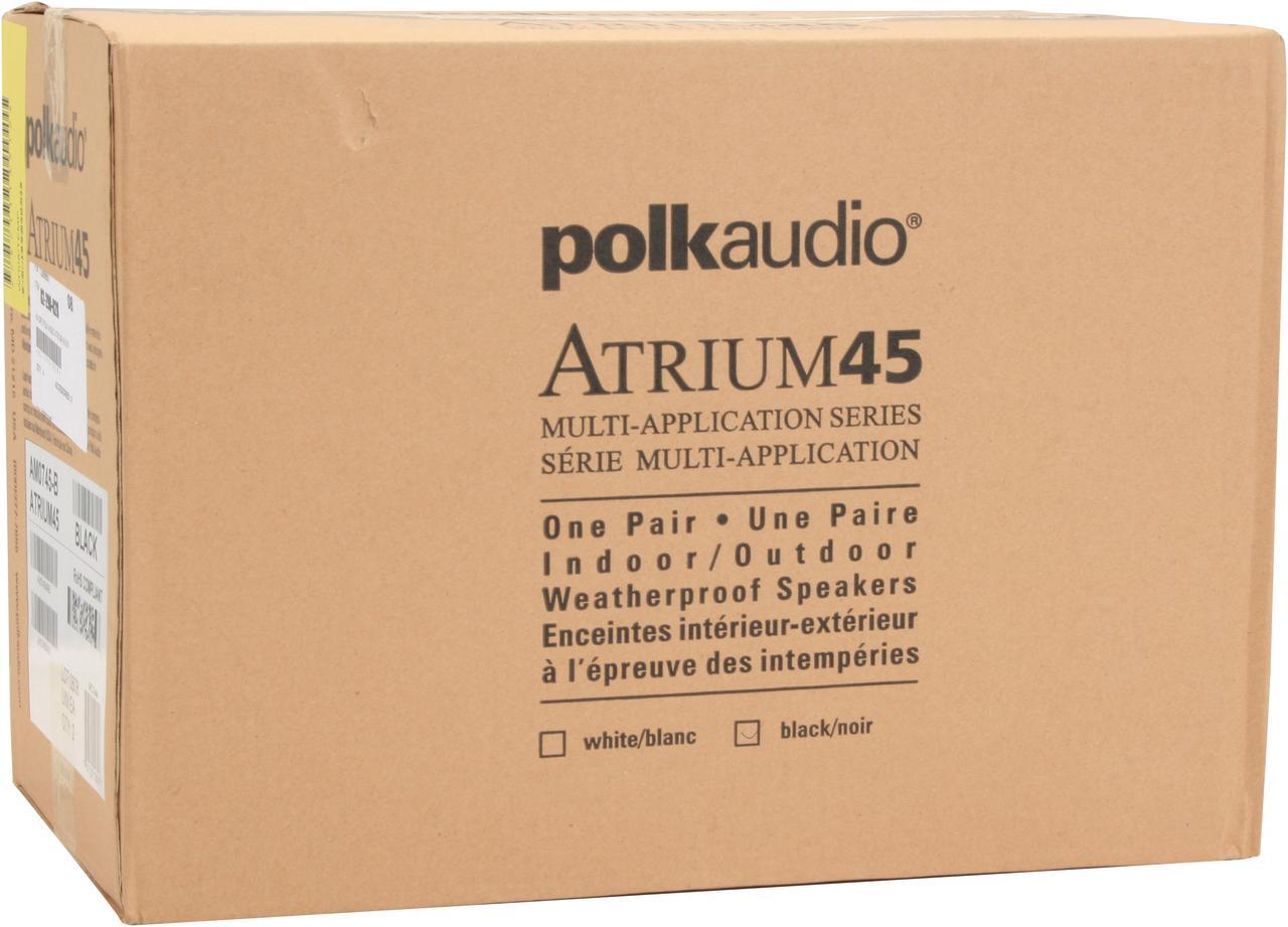 Alt view image 9 of 9 - Polk Audio Atrium 45 Black High Performance Outdoor Speaker Pair