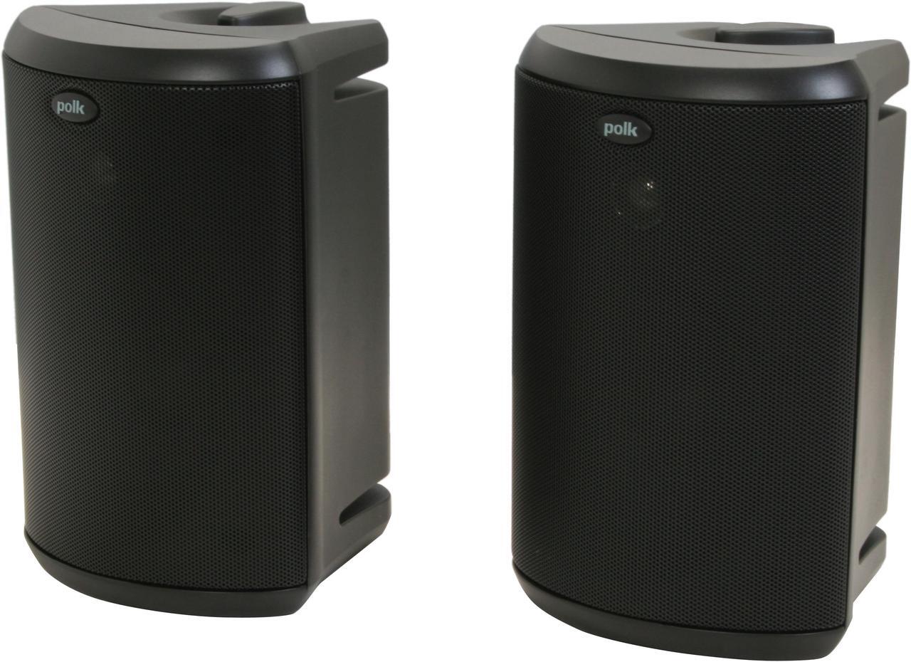 Alt view image 3 of 9 - Polk Audio Atrium 45 Black High Performance Outdoor Speaker Pair