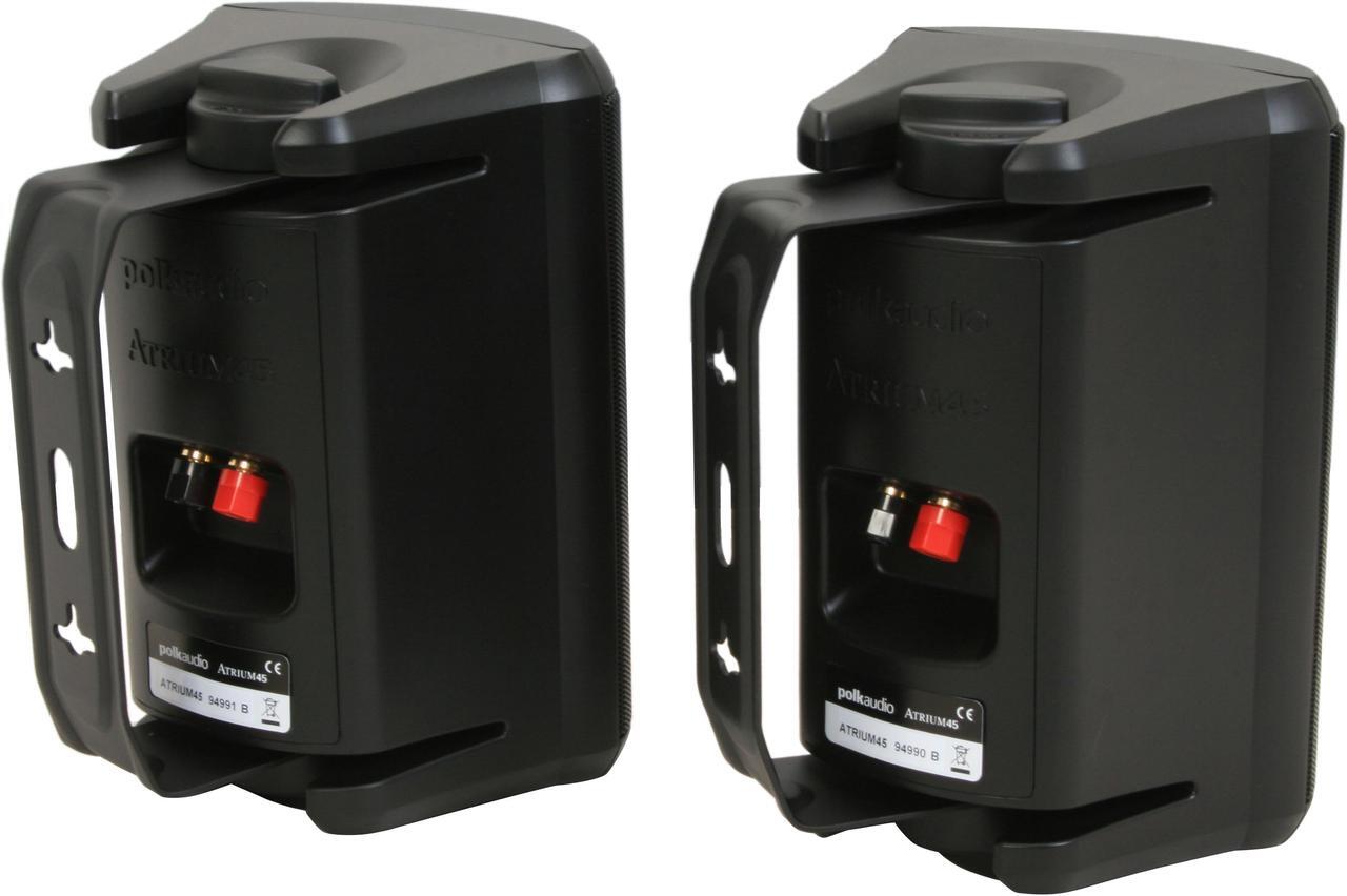 Alt view image 4 of 9 - Polk Audio Atrium 45 Black High Performance Outdoor Speaker Pair