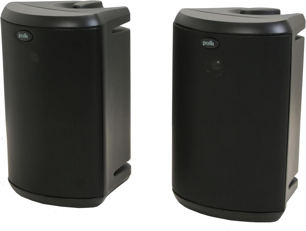Alt view image 2 of 9 - Polk Audio Atrium 45 Black High Performance Outdoor Speaker Pair