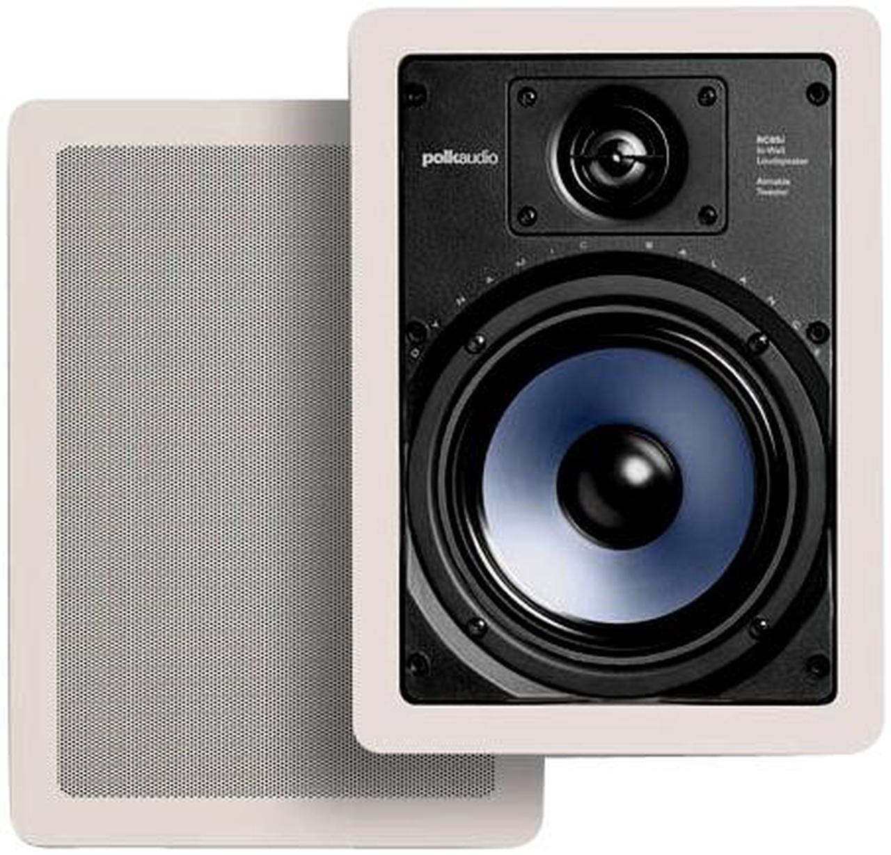 Polk Audio RC65i 6.5" High Performance In-Wall Speaker Pair (White)