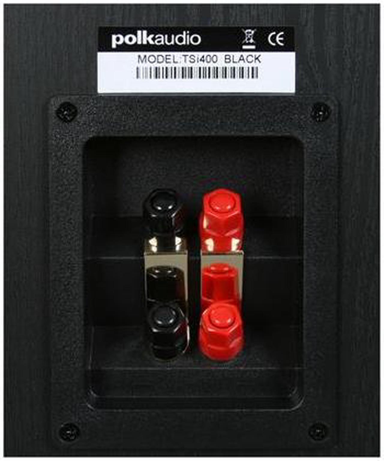 Alt view image 6 of 8 - Polk Audio TSi400 Black Compact Tower Speaker Single