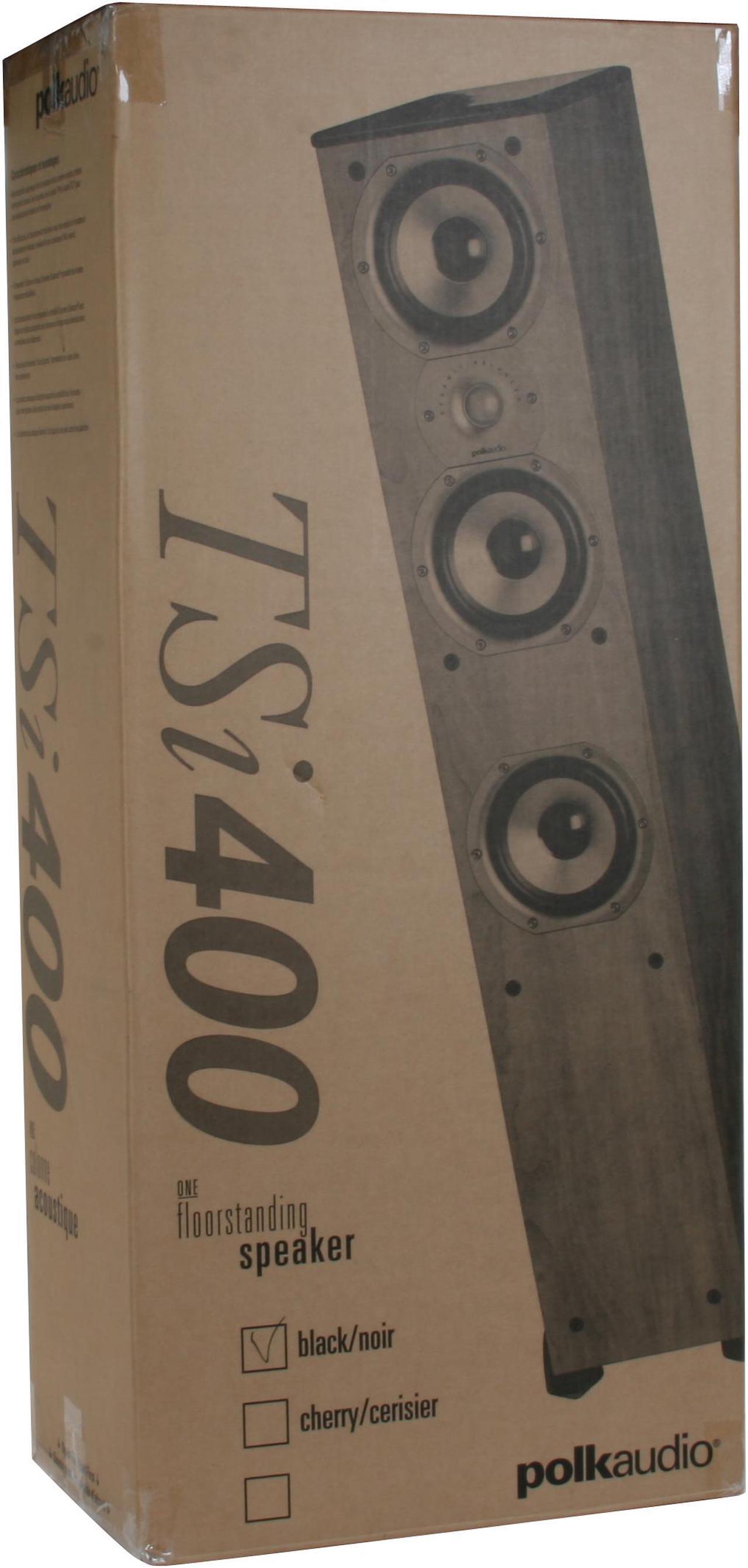 Alt view image 8 of 8 - Polk Audio TSi400 Black Compact Tower Speaker Single