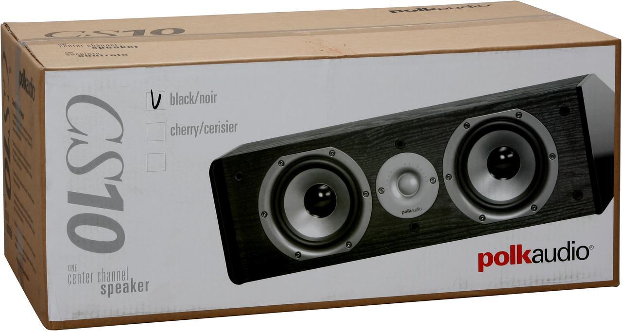 Alt view image 5 of 5 - Polk Audio CS10 Black Center Speaker Single