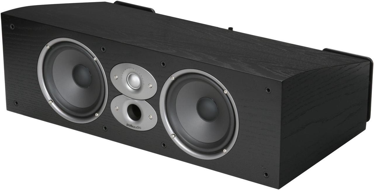 Main image of Polk Audio CSI A6-Black High Performance Center Speaker Single, Dual 6.5 inch Drivers and a 1-inch dome tweeter