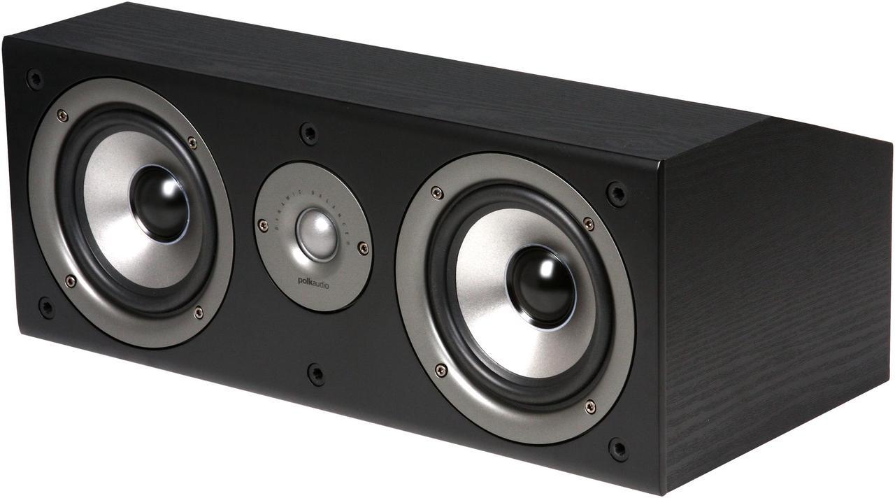 Polk Audio CS1 Series II Center Channel Speaker (Black) Single