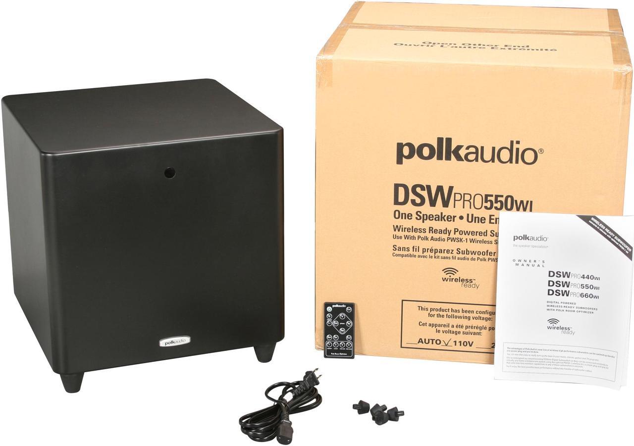 Alt view image 7 of 7 - Polk Audio DSW Pro 550 10-inch 200 Watt Powered Subwoofer