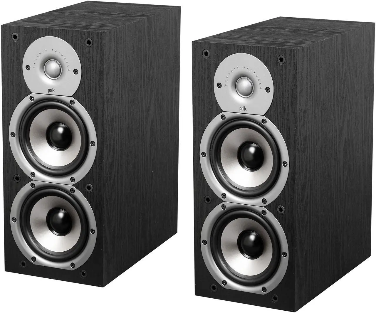 Main image of Polk Audio Monitor Series New Monitor 45B Two-Way Bookshelf Loudspeaker (Black) Pair