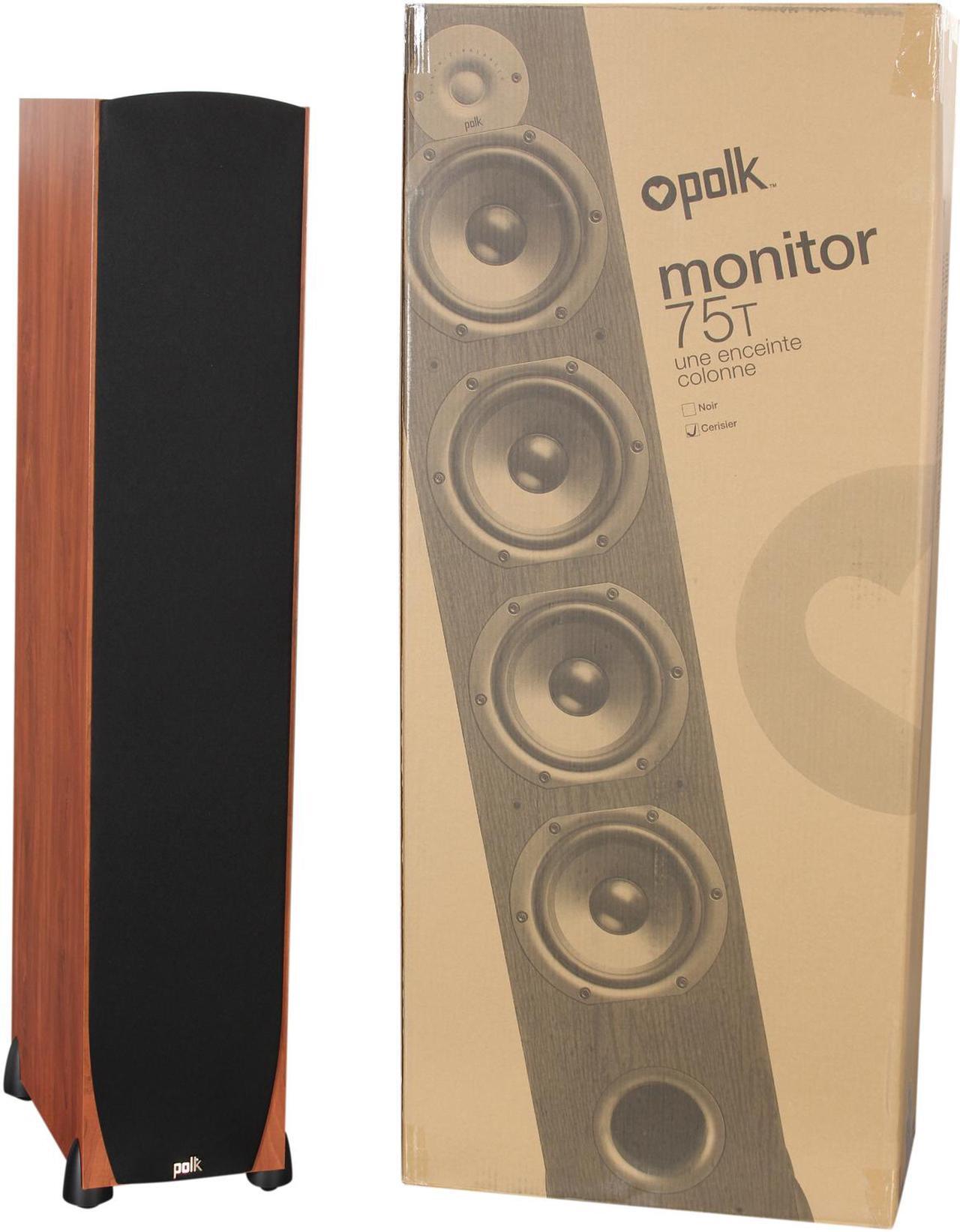Alt view image 6 of 6 - Polk Audio New Monitor 75T Four-Way Ported Floorstanding Loudspeaker (Cherry) Single