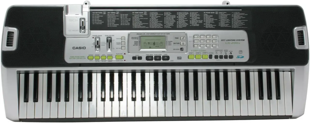 Alt view image 3 of 12 - CASIO LK-200 Key Lighting Keyboard