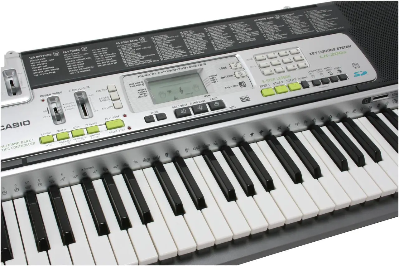Alt view image 7 of 12 - CASIO LK-200 Key Lighting Keyboard