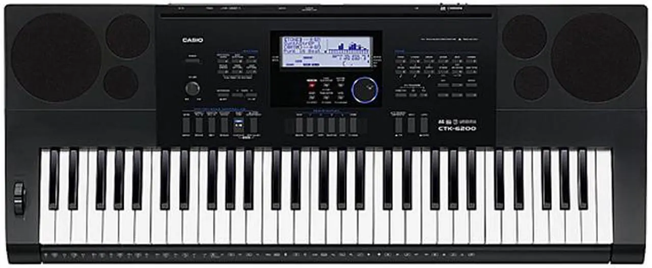 Main image of Casio CTK-6200 PPK Keyboard Pack with Samson HP30 Closed-Cup Headphones, Power Supply and Stand
