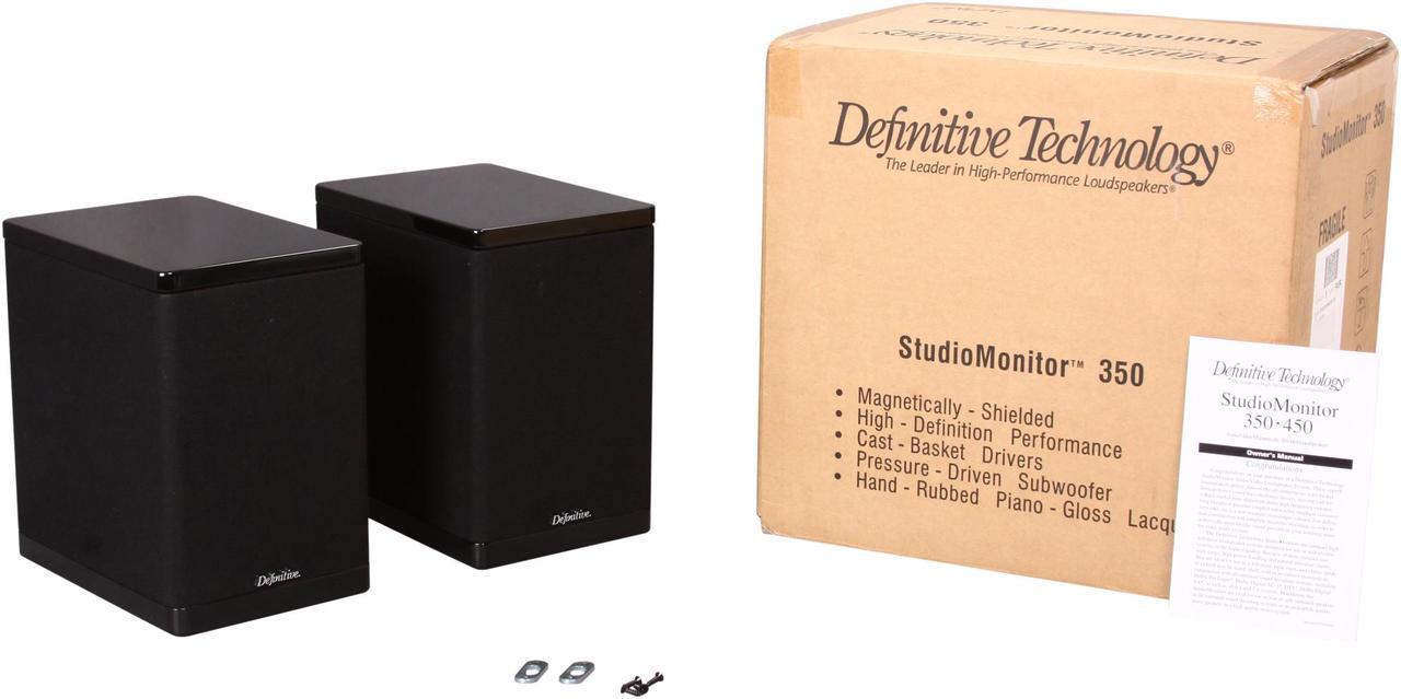 Alt view image 6 of 6 - Definitive Technology StudioMonitor 350 Bookshelf/Stand Mount Speaker (Black) Pair