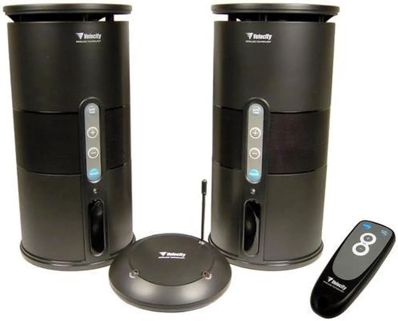Main image of CABLES UNLIMITED SPK-VELO-001 2 CH Wireless Indoor/Outdoor Speakers w/ Remote Pair