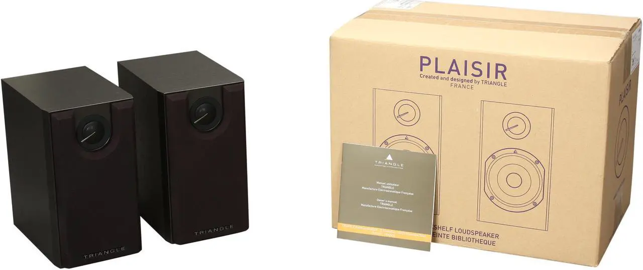 Alt view image 6 of 6 - Triangle Plaisir TEB17WGPC ZETA Wenge Bookshelf Speaker Pair