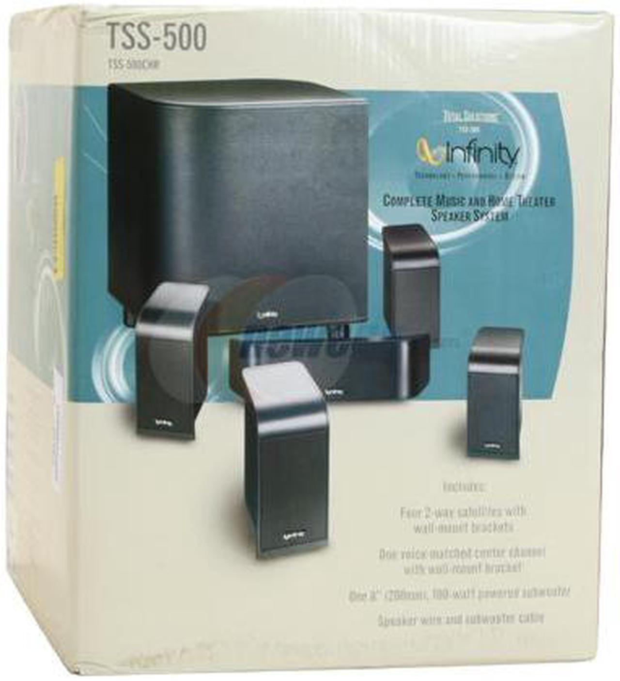 Alt view image 12 of 12 - Infinity TSS-500 5.1 CH Charcoal Home Theater System