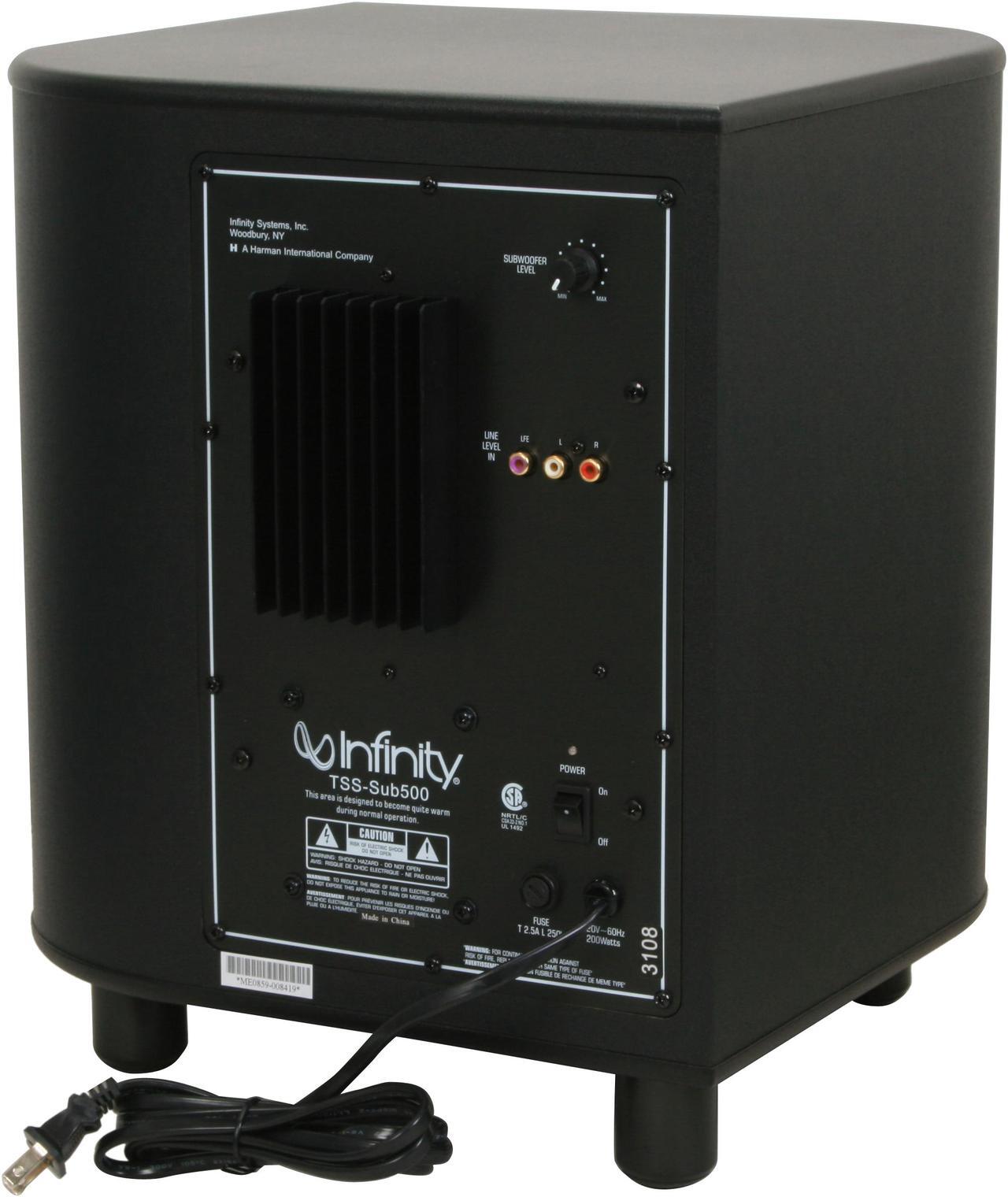 Alt view image 3 of 12 - Infinity TSS-500 5.1 CH Charcoal Home Theater System