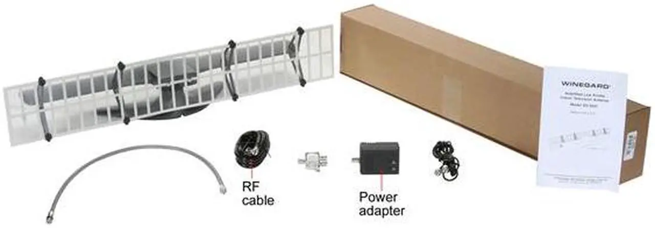 Alt view image 6 of 6 - Winegard SS-3000 VHF UHF Amplified Indoor TV Antenna