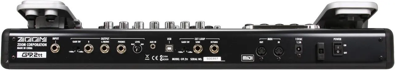 Alt view image 4 of 6 - Zoom G9.2tt Twin Tube Guitar Multi-Effects Pedal