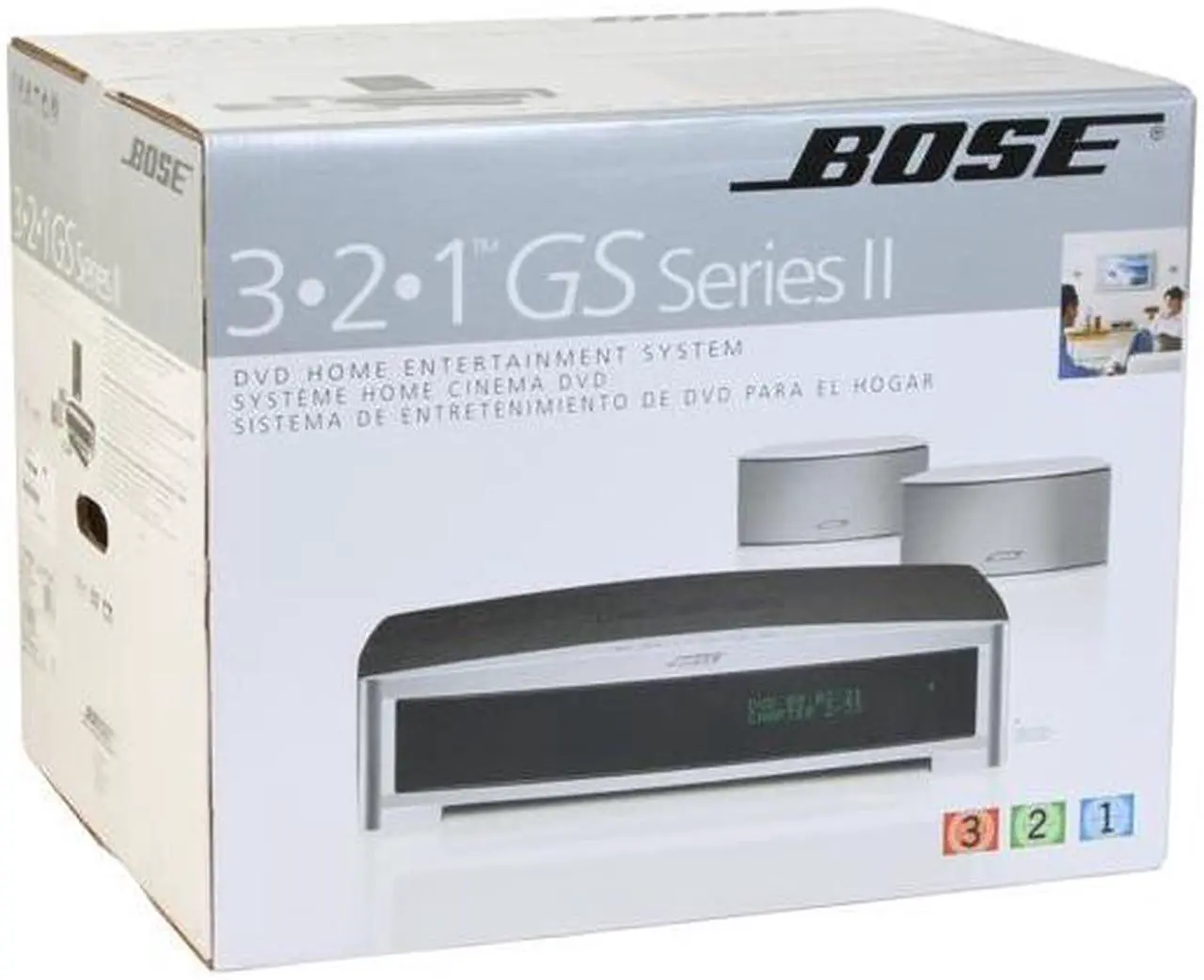 Alt view image 16 of 16 - BOSE® 3·2·1® GS Series II DVD Home Entertainment System Silver
