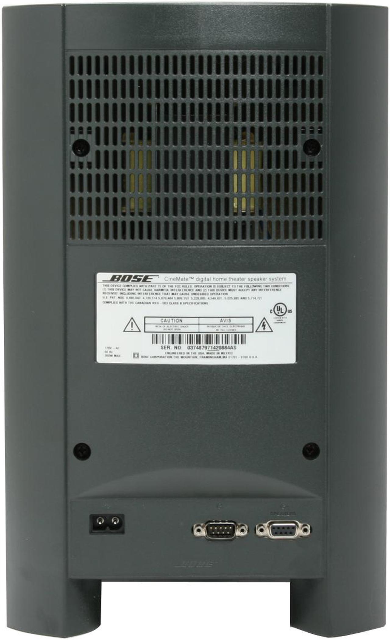 Alt view image 7 of 18 - BOSE® CineMate® Digital Home Theater Speaker System (Graphite Gray)