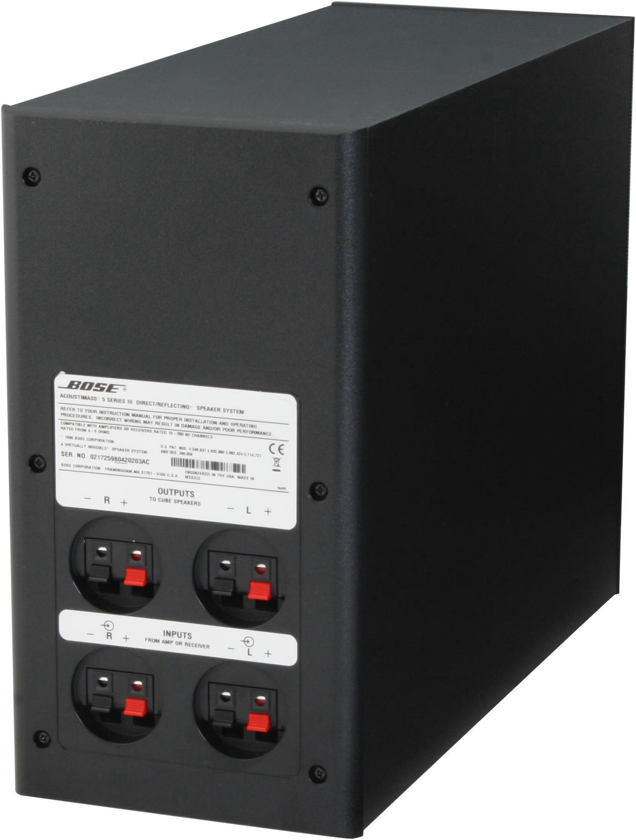 Alt view image 5 of 9 - BOSE® Acoustimass® 5 Series III Speaker System (Black)