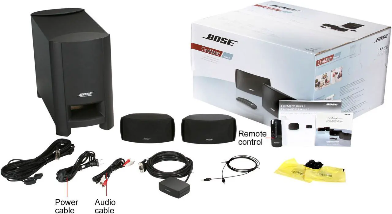 Alt view image 8 of 8 - Bose® CineMate® Series II digital home theater speaker system