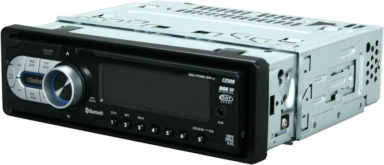 Alt view image 2 of 6 - Clarion Am/Fm CD/MP3 Player with Built-In Bluetooth (CZ509)