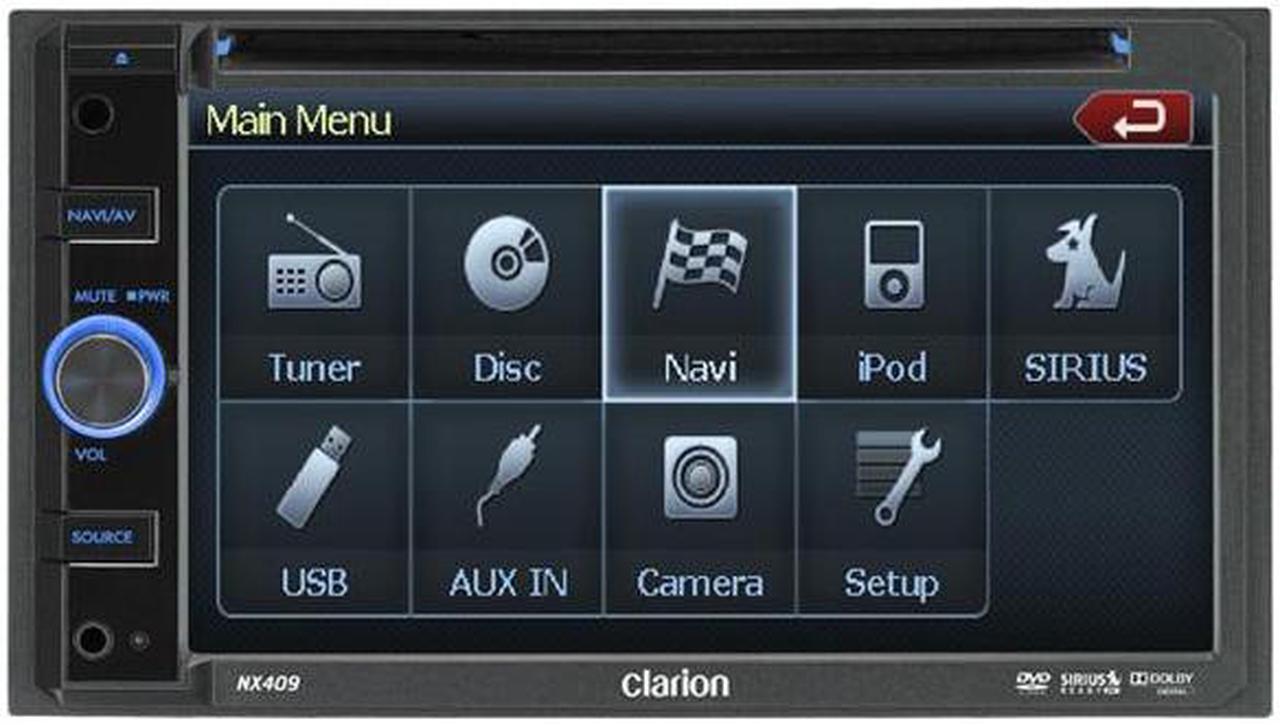 Alt view image 2 of 7 - Clarion 2-DIN DVD Multimedia Station w/Navigation & 6.5" Touch Panel