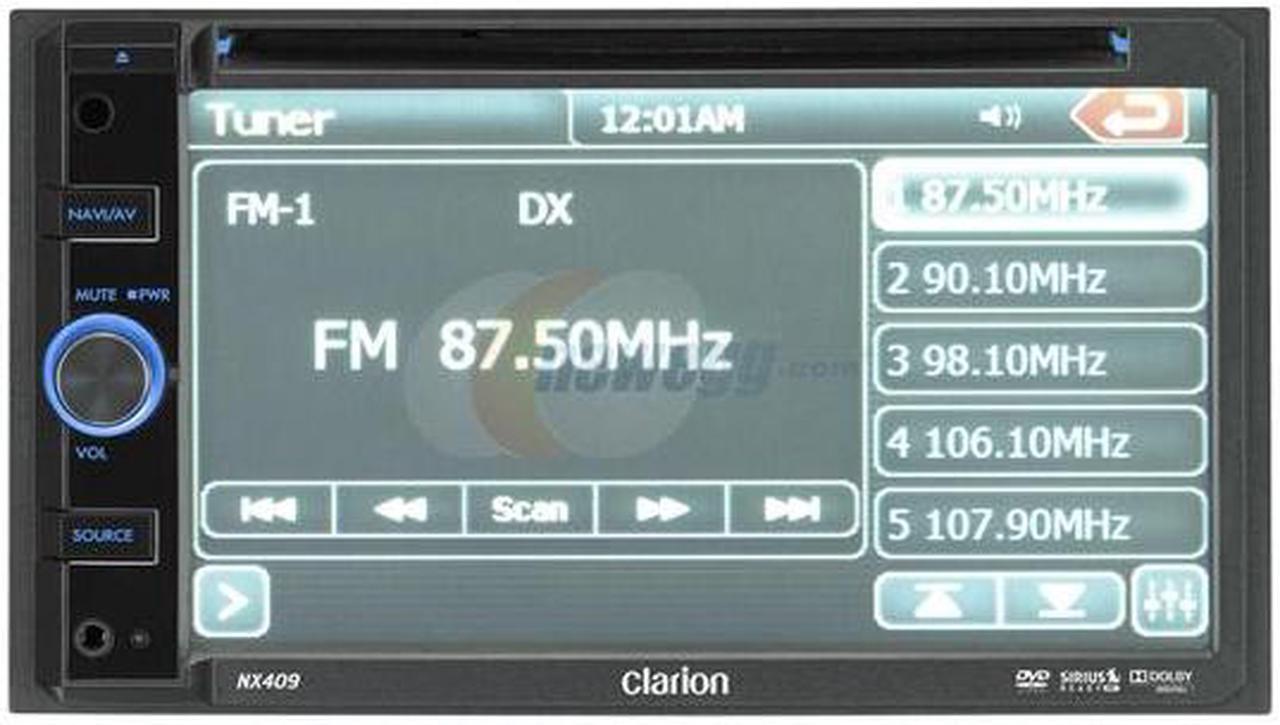 Alt view image 3 of 7 - Clarion 2-DIN DVD Multimedia Station w/Navigation & 6.5" Touch Panel