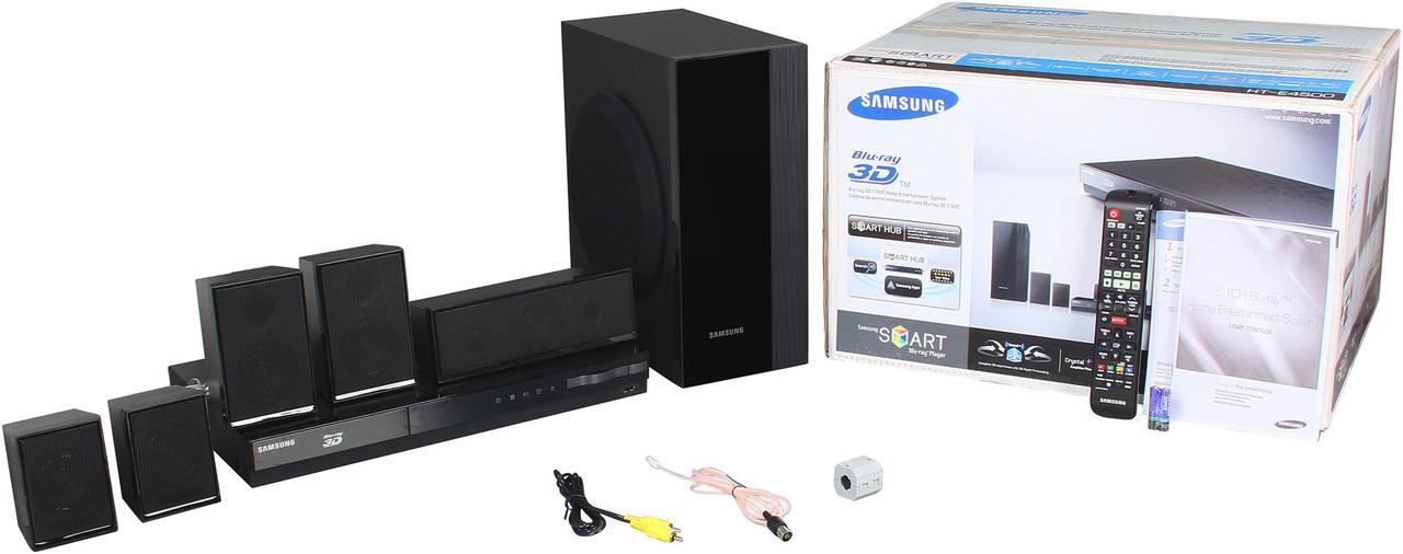 Alt view image 20 of 20 - Samsung HT-E4500 1000W 5.1-Channel 3D Smart Blu-ray Home Theater System