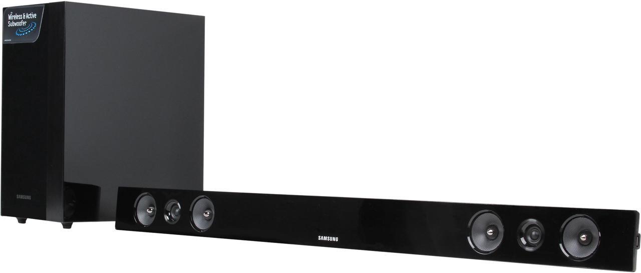 Alt view image 2 of 12 - Samsung 40" 2.1 Soundbar With Wireless Sub And Bluetooth, HW-E450C