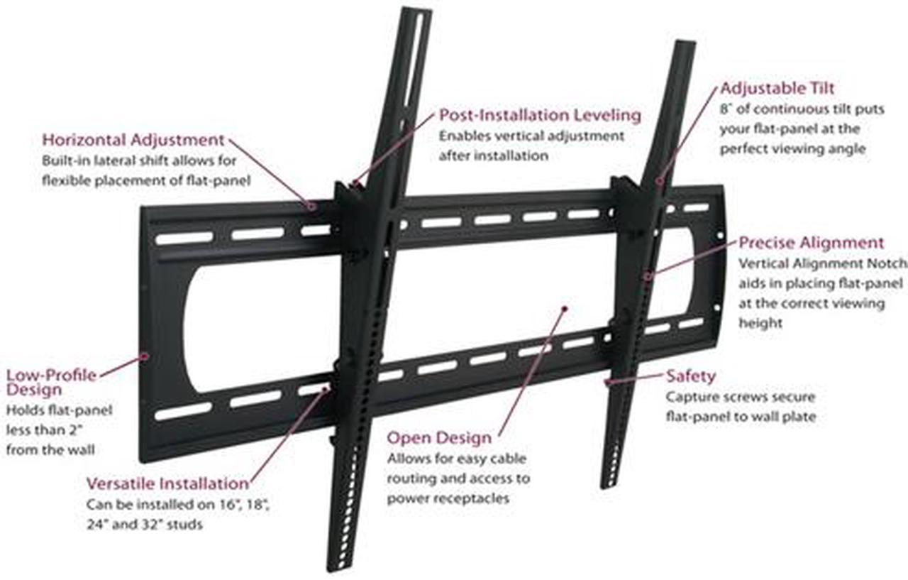 Premier Mounts P5080T 50"-80" Tilt TV Wall Mount LED & LCD HDTV up to VESA 1100x700 300 lbs Compatible with Samsung, Vizio, Sony, Panasonic, LG, and Toshiba TV