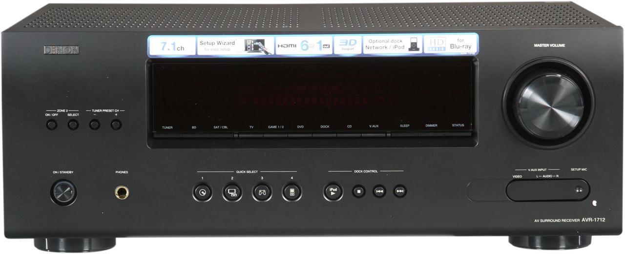 Alt view image 2 of 6 - Denon AVR-1712 7.1-Channel AV Surround Receiver