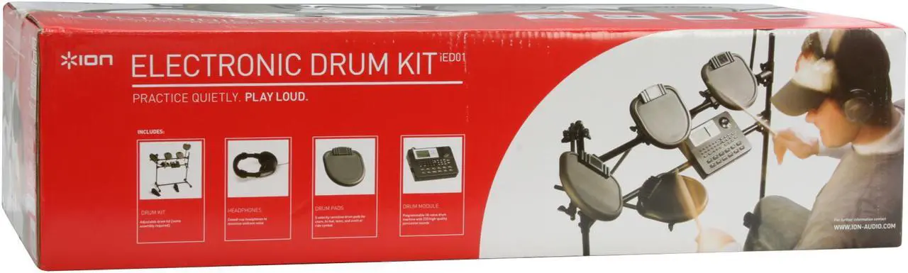 Alt view image 19 of 19 - ION iED01 Electronic Drum Kit