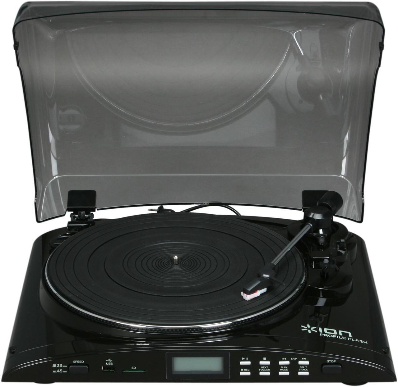 Alt view image 2 of 7 - Ion Audio - Vinyl-to-SD/USB Turntable (PROFILE FLASH)